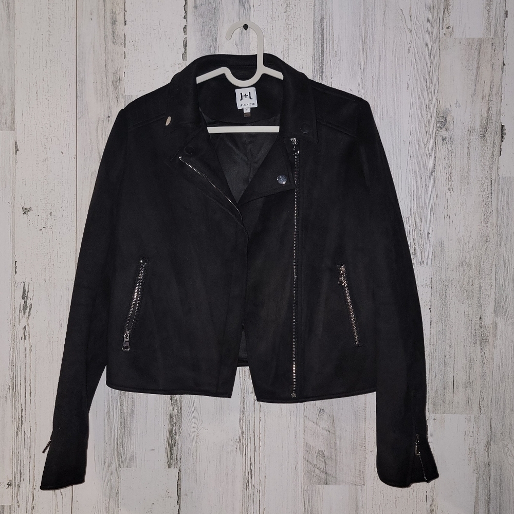 John + Jenn Suede Moto Jacket